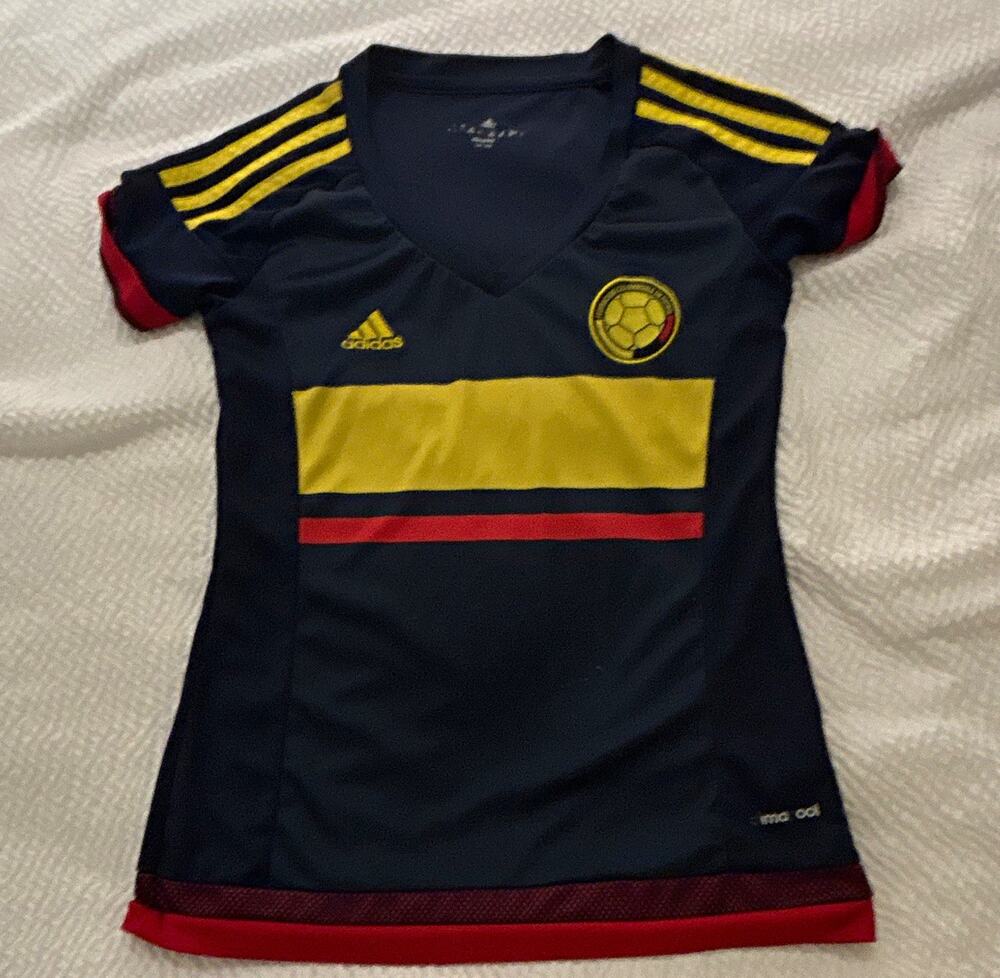 adidas Colombia National Team Women’s Soccer Jersey Size M Blue Yellow Red